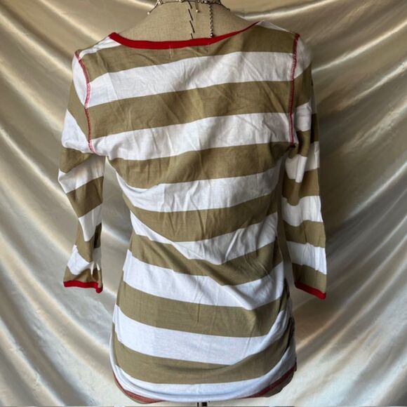 KiKit Gold and White Floral Design Top - Picture 5 of 6